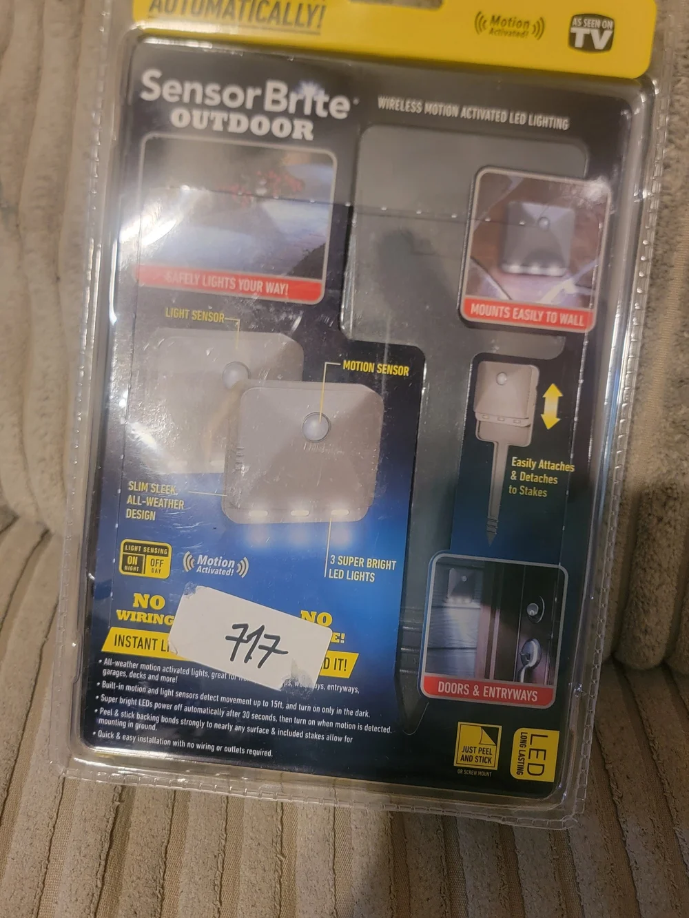 Outdoor Motion LED Lanterns - Gray (2-Pack)